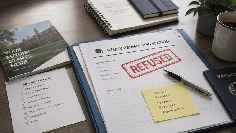 Canada Study Permit Refusal: Reasons, Officer Notes and Reapplying
