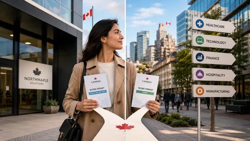 Employer-Specific vs Open Work Permit: Know the Difference Before You Work in Canada